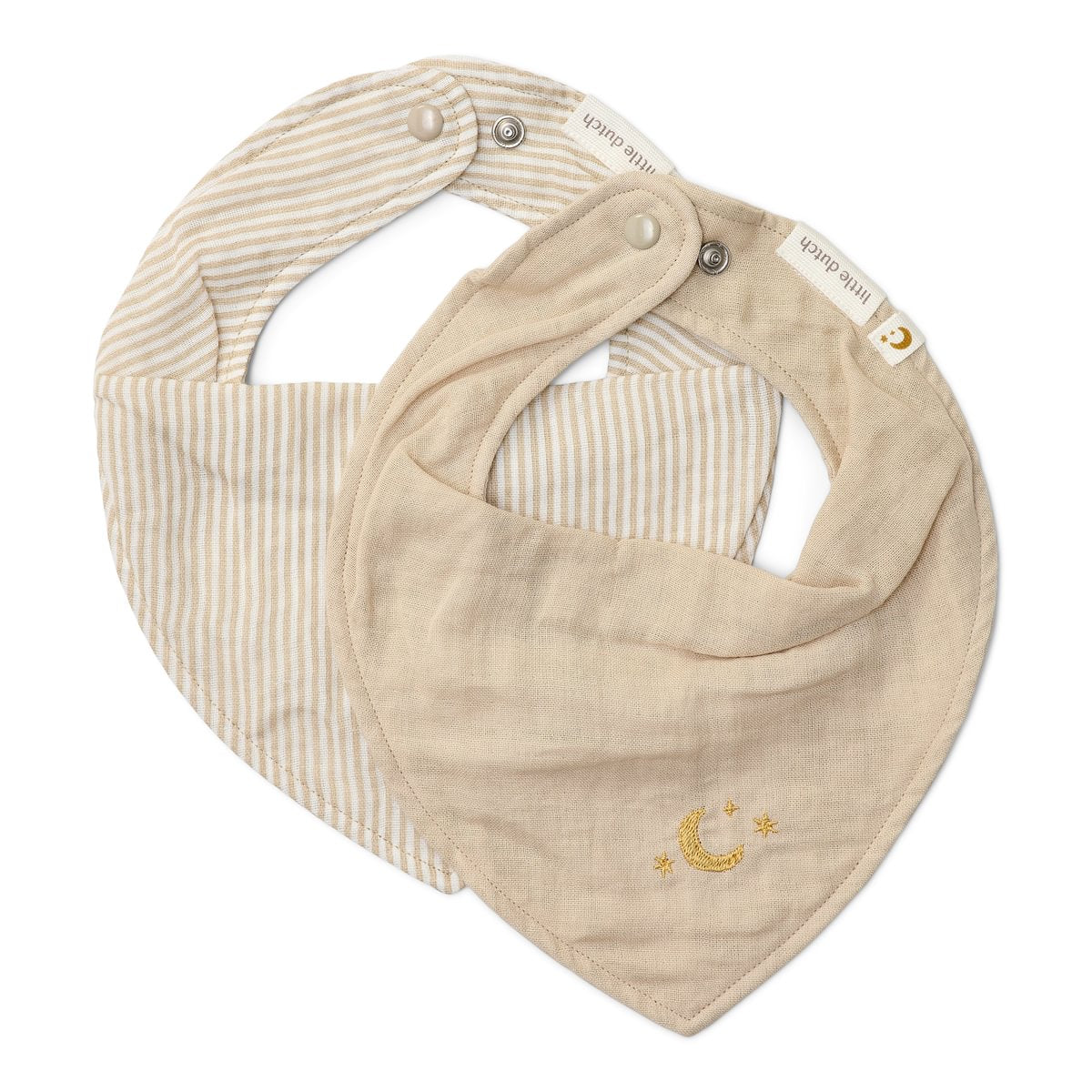 2-Pack Bandana Bib | Pure Soft Beige