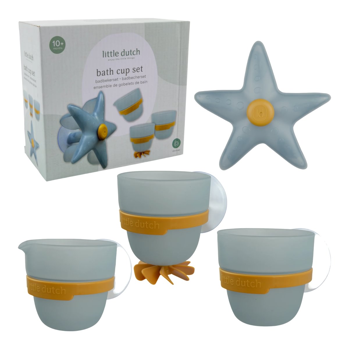 Bath Wall Cups Starfish | Blue