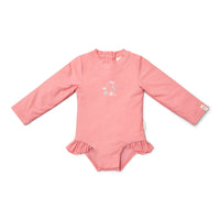 Bathing Suit Long Sleeves - Sunny Flowers Rouge