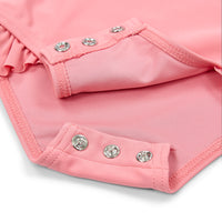 Bathing Suit Long Sleeves - Sunny Flowers Rouge