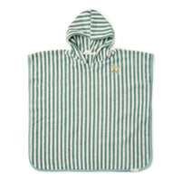 Beach Poncho - Seashells and Stripes