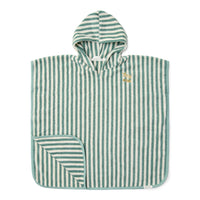 Beach Poncho - Seashells and Stripes