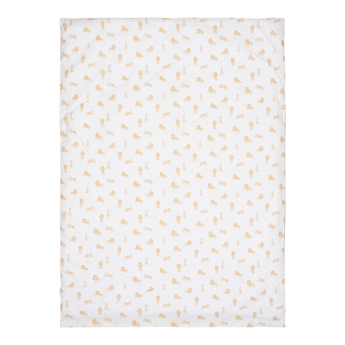 Cot Duvet Cover Reversible | Green Safari Leo