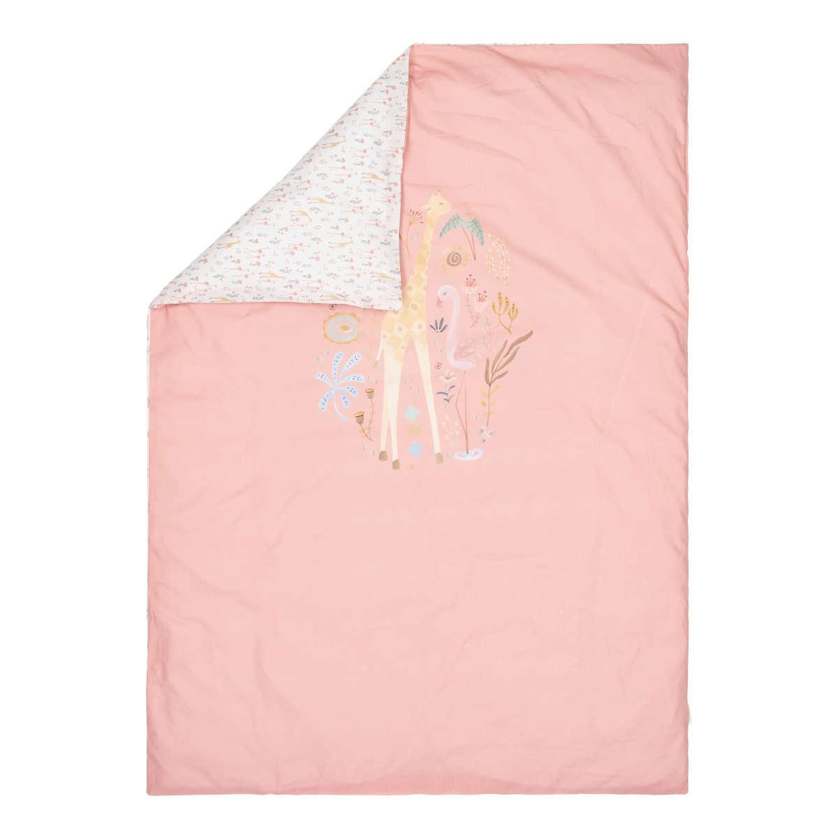 Cot Bed Duvet Cover Reversible | Blooming Safari