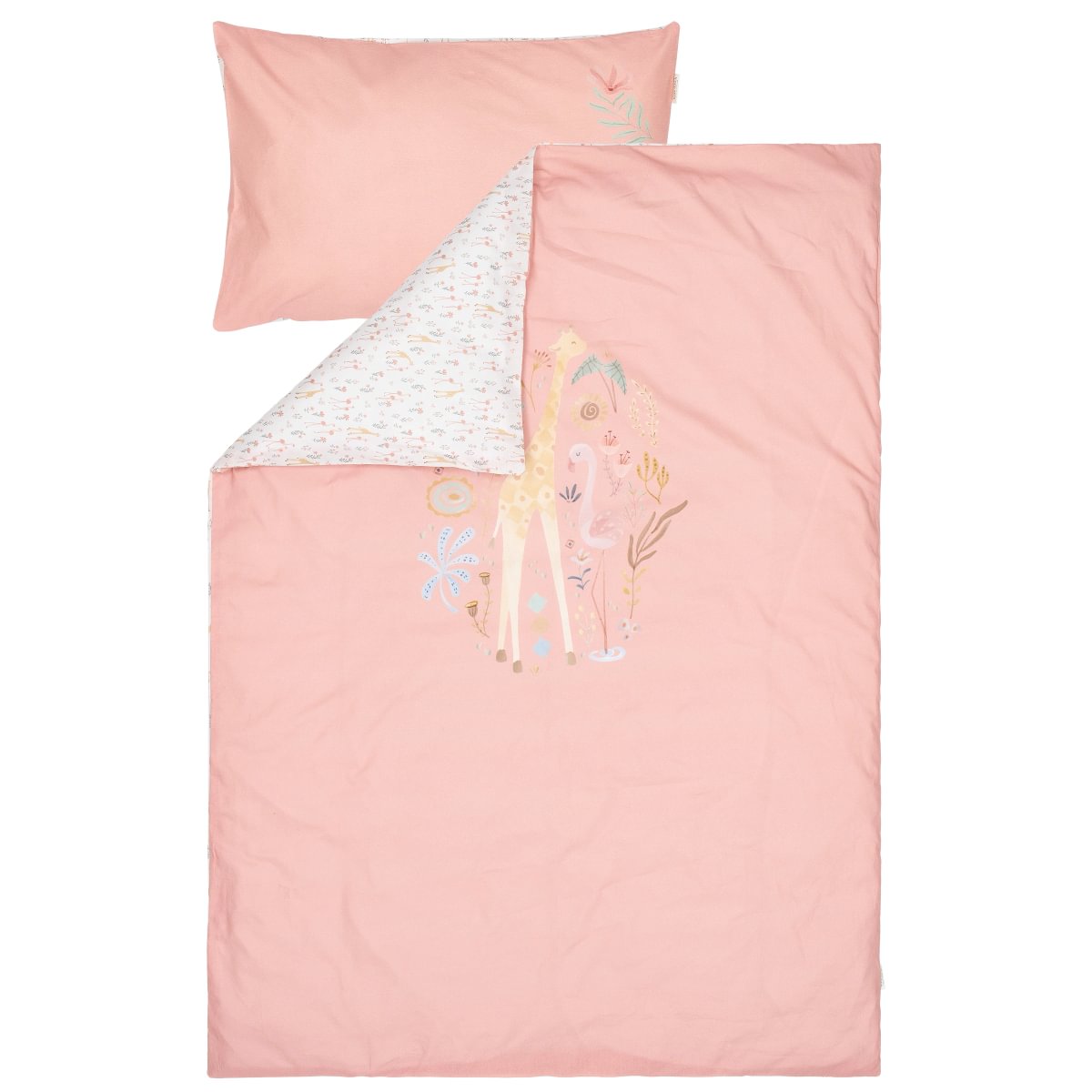 Cot Bed Duvet Cover Reversible | Blooming Safari