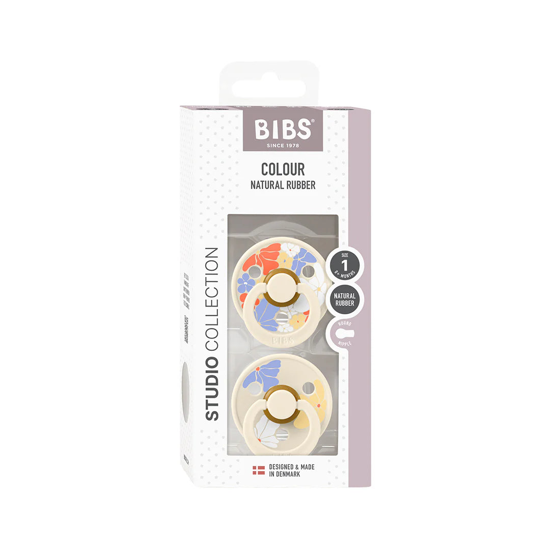 Bibs Dummy Studio Morning Bloom Latex Ivory Mix