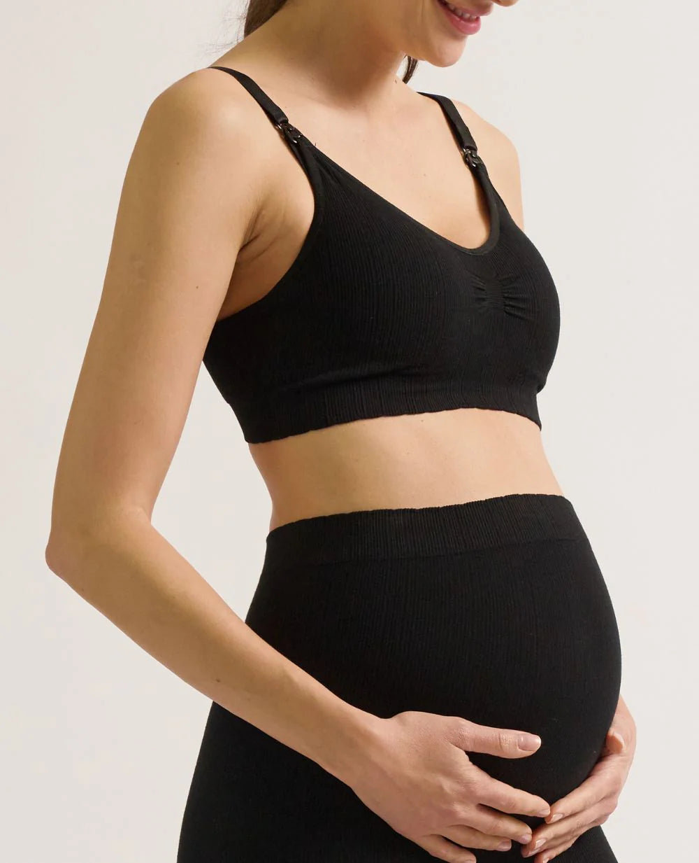 Zoe Pregnancy and Nursing Bra | Black