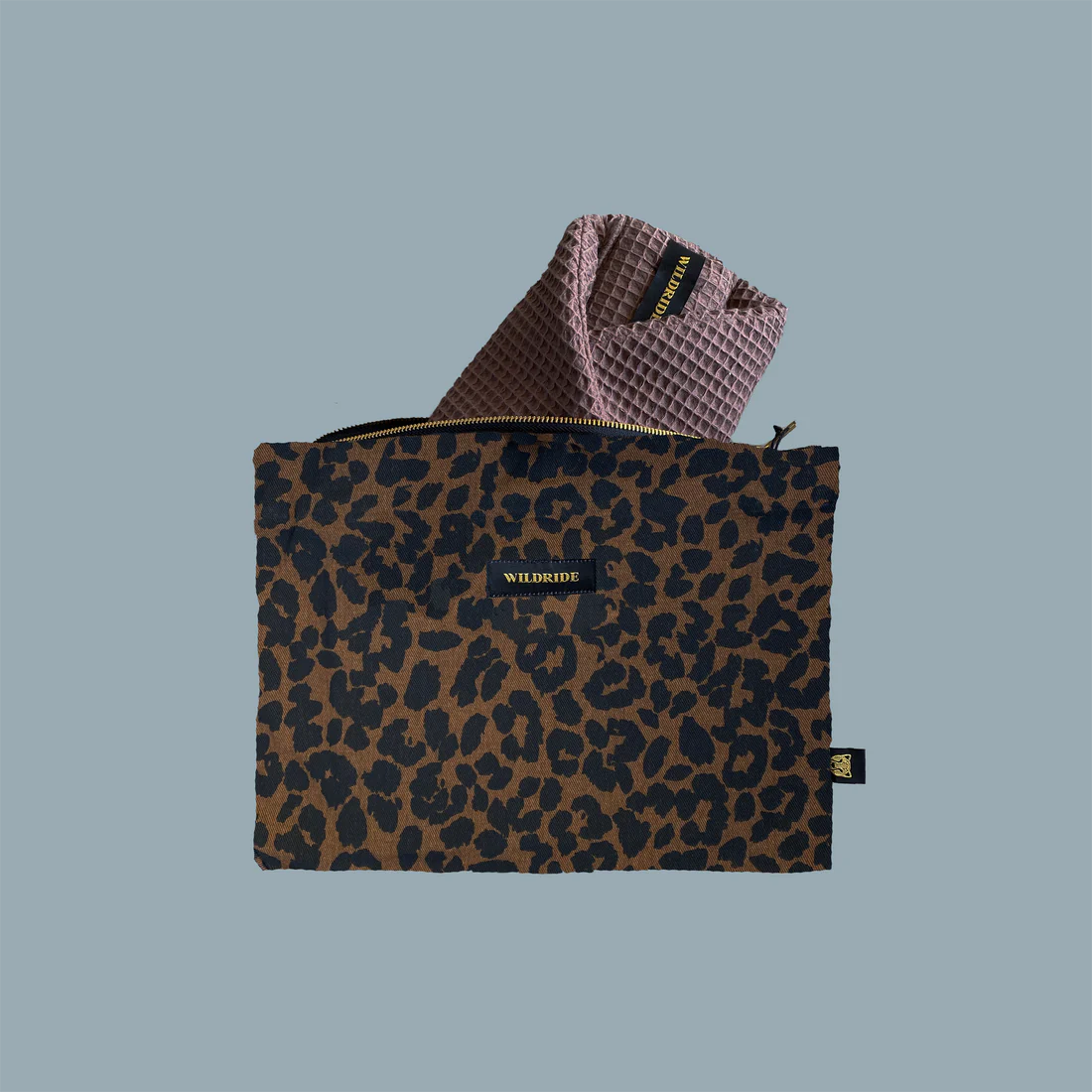 Brown Leopard pouch