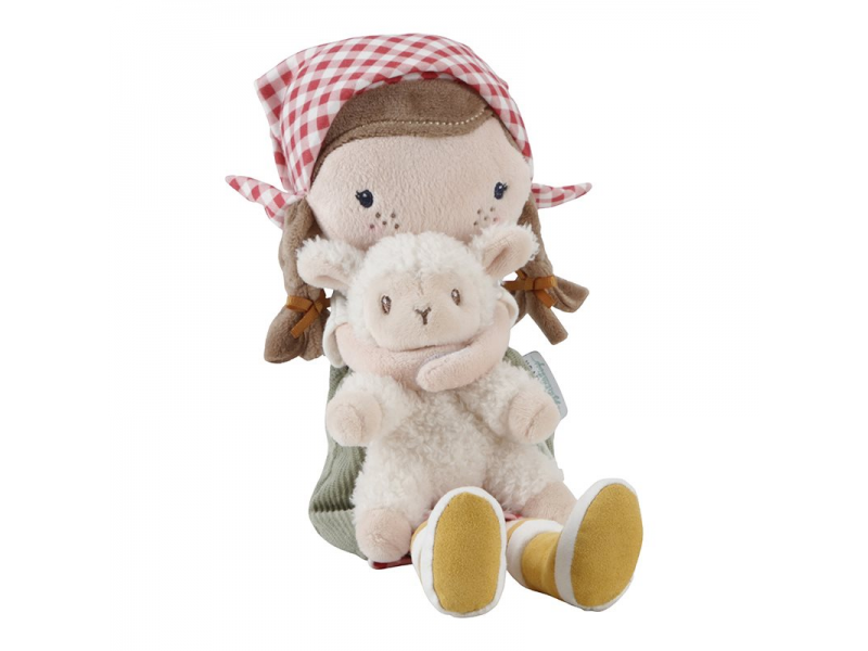 Cuddle doll Rosa Farmer with sheep 35cm