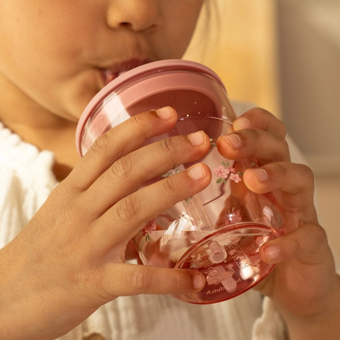 Children's Glass with Straw - Fairy Garden