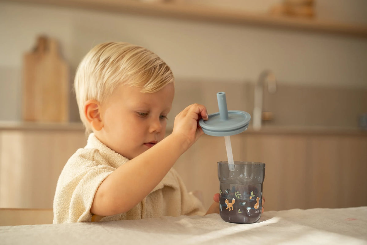 Children's Glass with Straw - Forest Friends