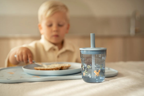 Children's Glass with Straw - Forest Friends