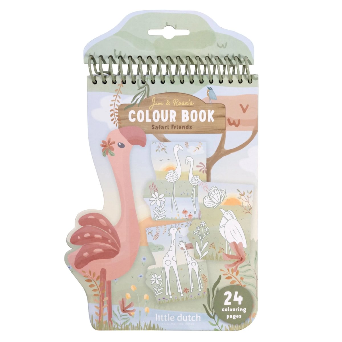 Colouring Book Flamingo | Safari Friends