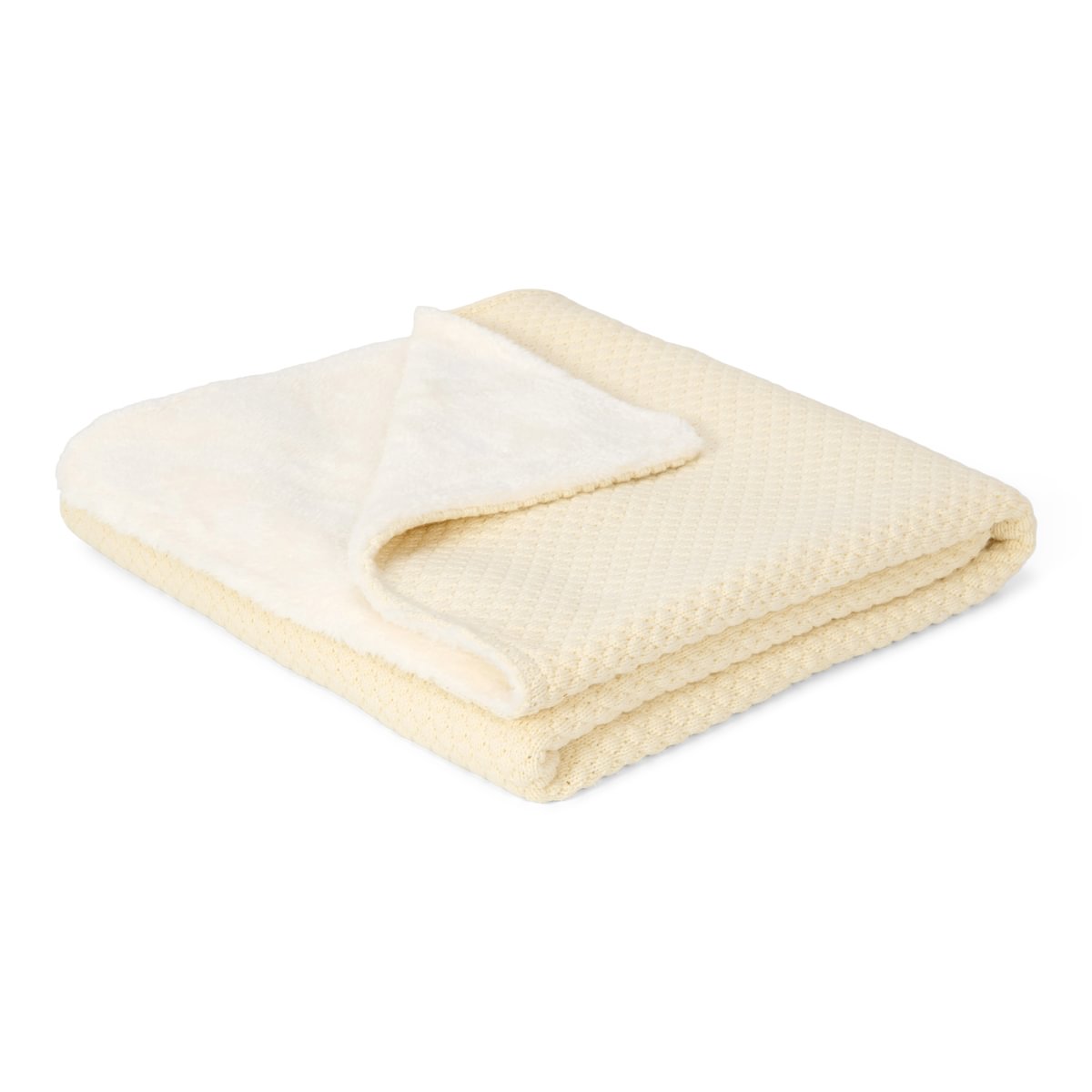 Knitted Bassinet Blanket | Pure Soft White