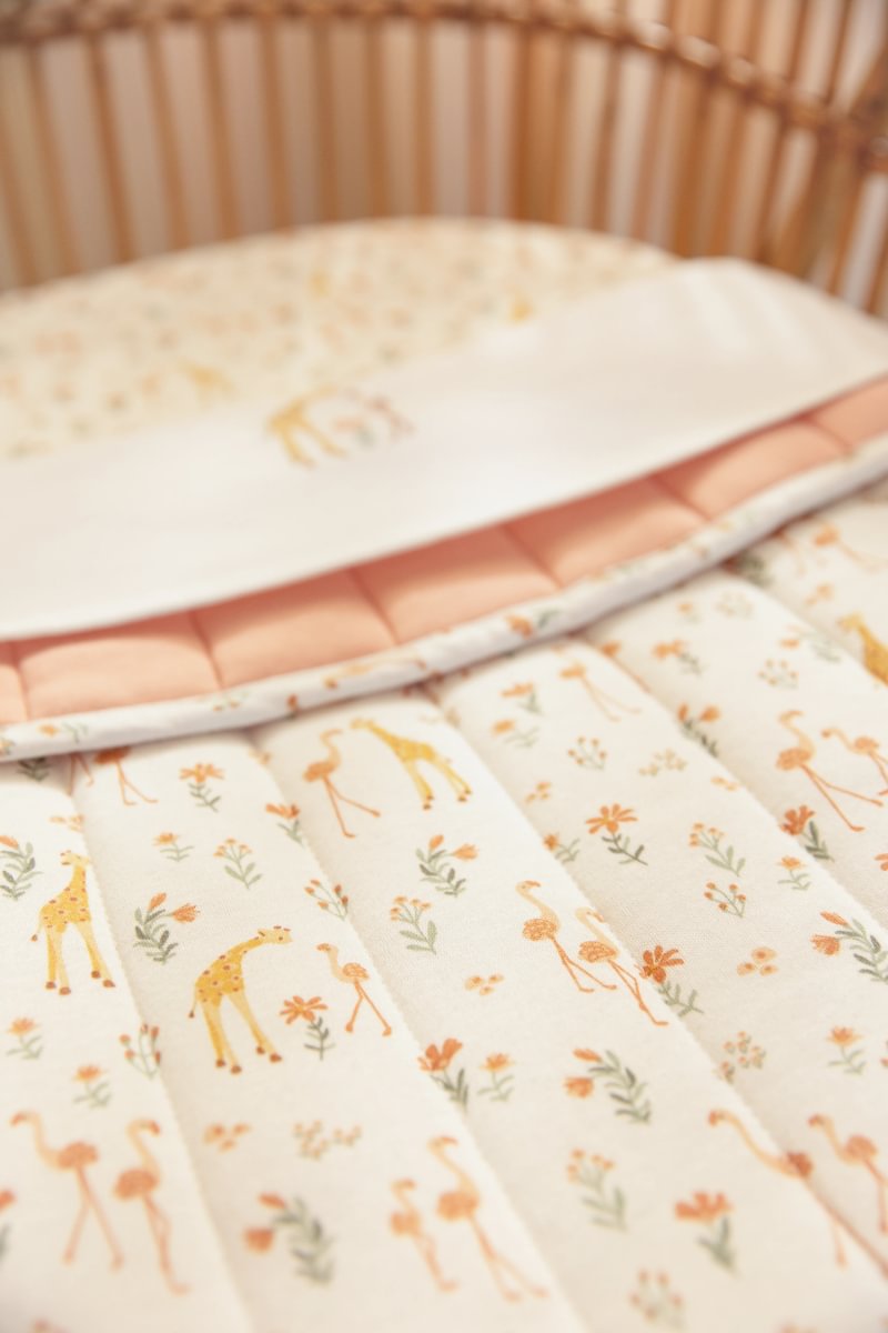 Bassinet Blanket Quilted | Blooming Safari