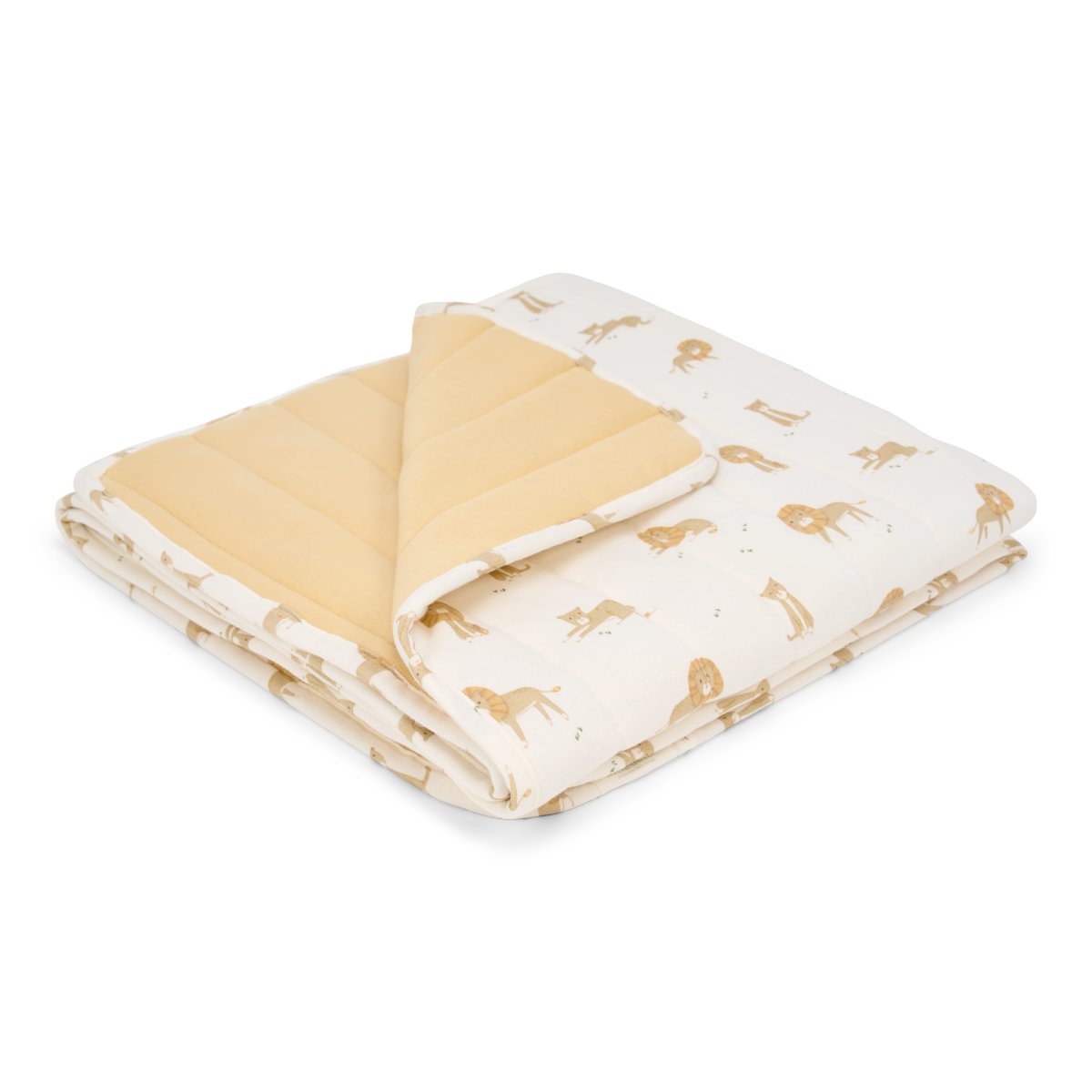 Bassinet Blanket Quilted | Yellow Safari Leo