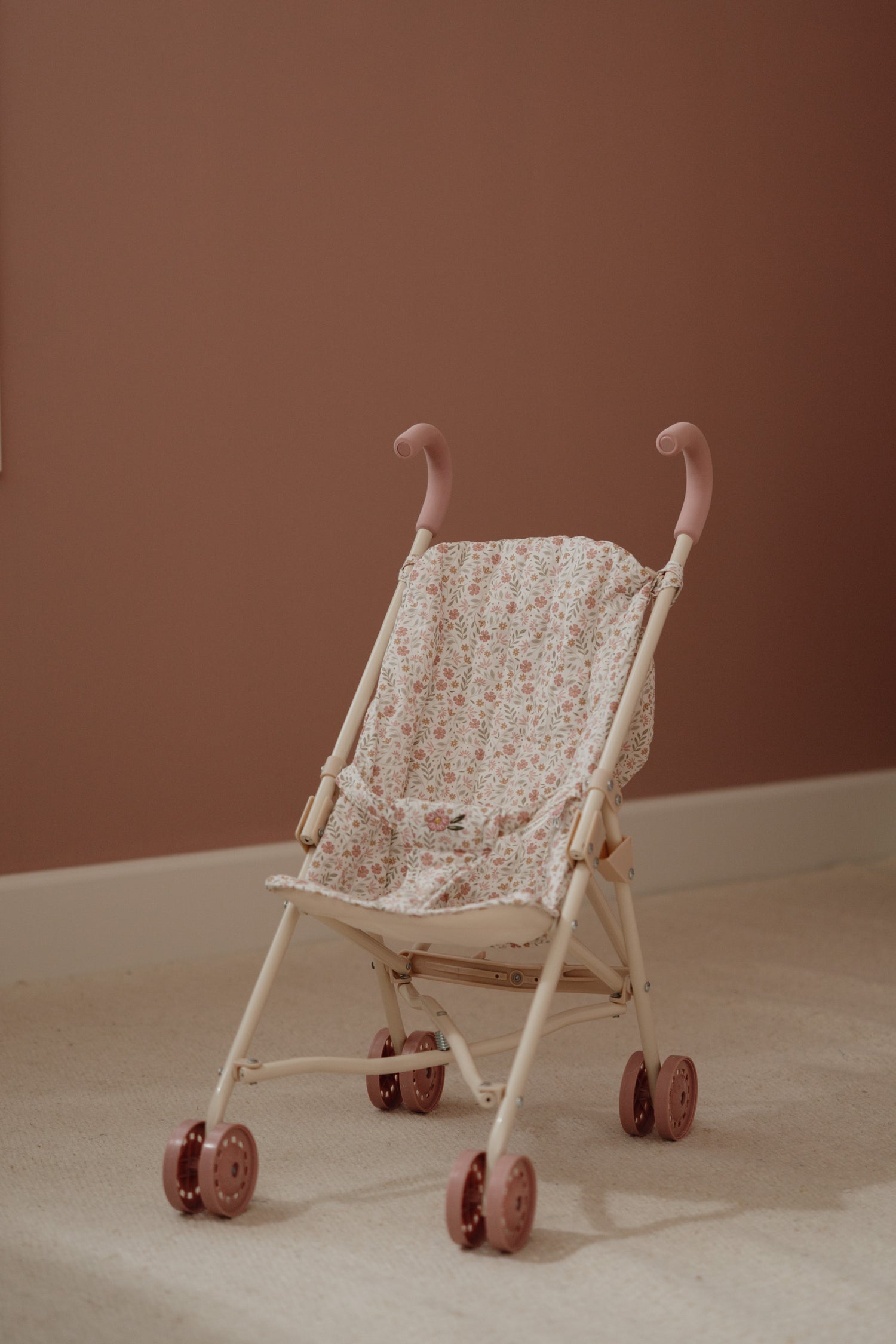 Metal Doll Stroller Soft Flowers | Essentials