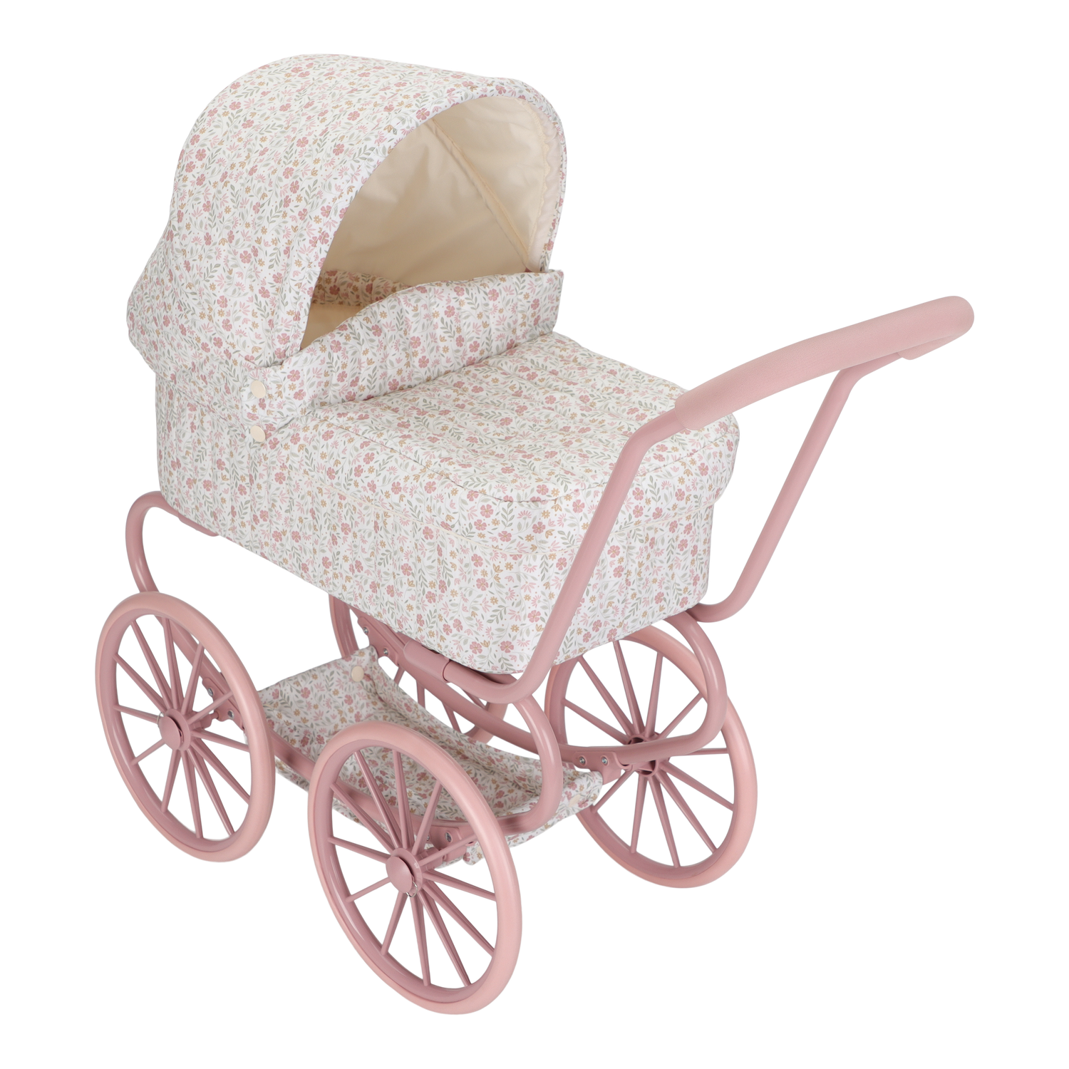 Metal Doll Pram Soft Flowers | Essentials