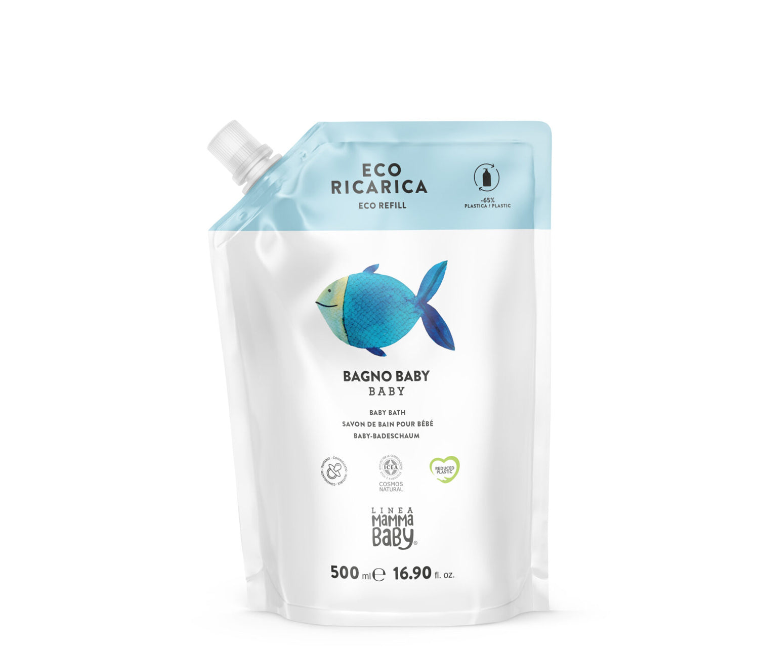 Baby Bath Soap Eco Refill 500ml | Cosmos Natural