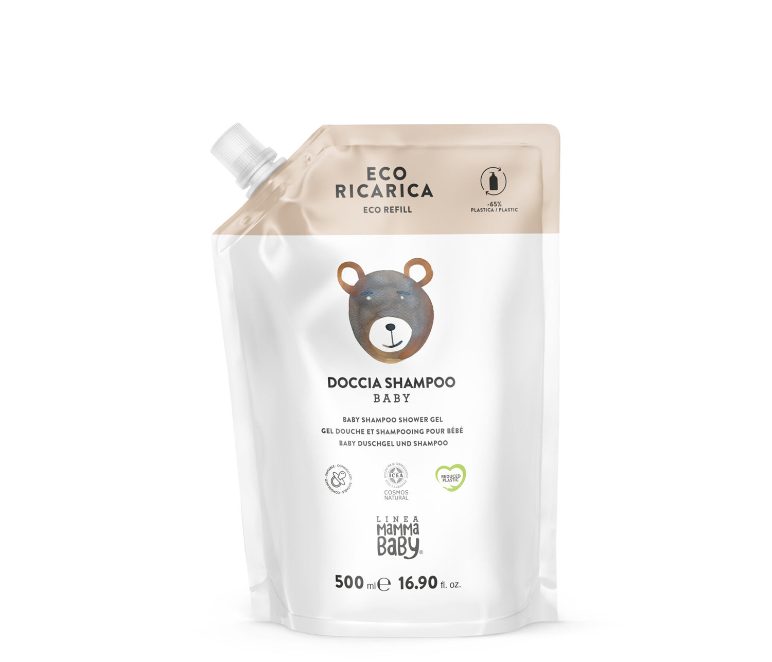 Baby Shampoo & Shower Gel Eco Refill 500ml | Cosmos Natural