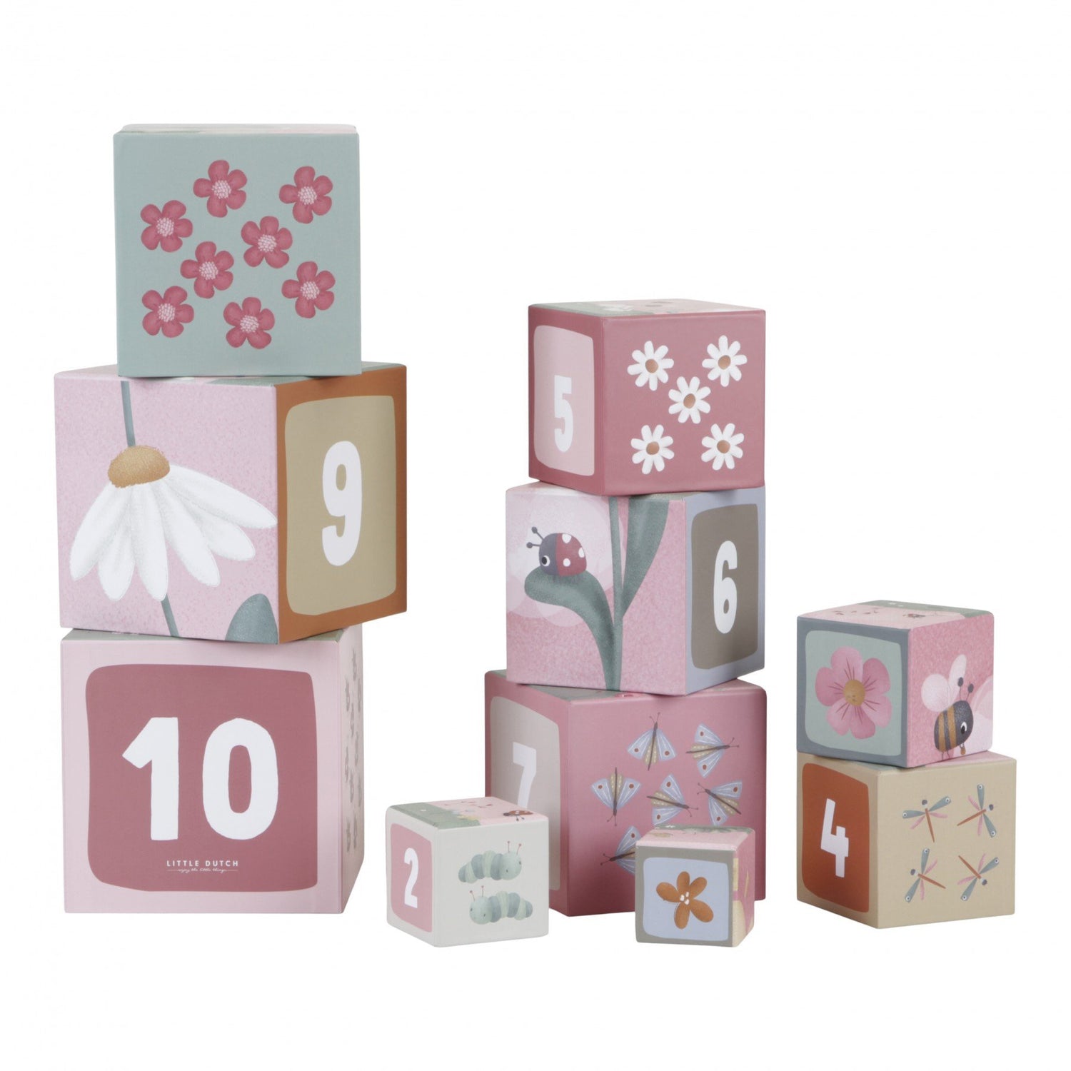 Carton Stacking Blocks Flowers & Butterflies