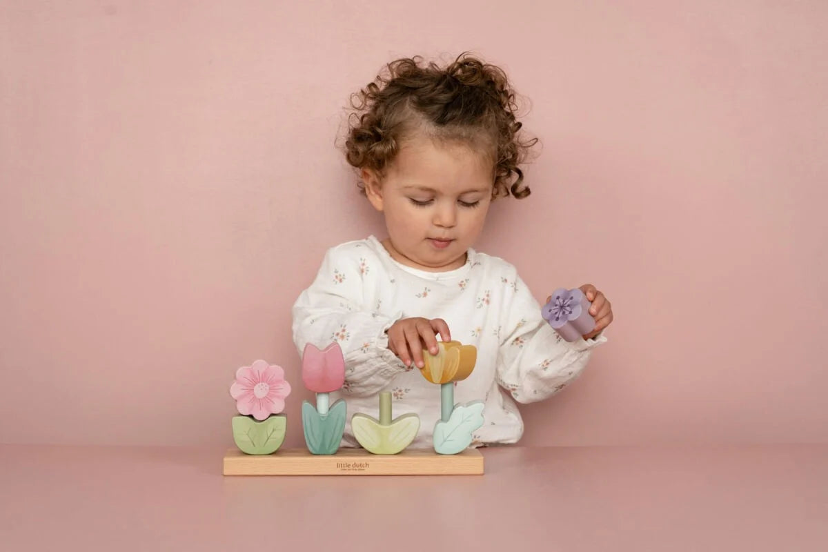 Stacking Puzzle Flowers - Fairy Garden