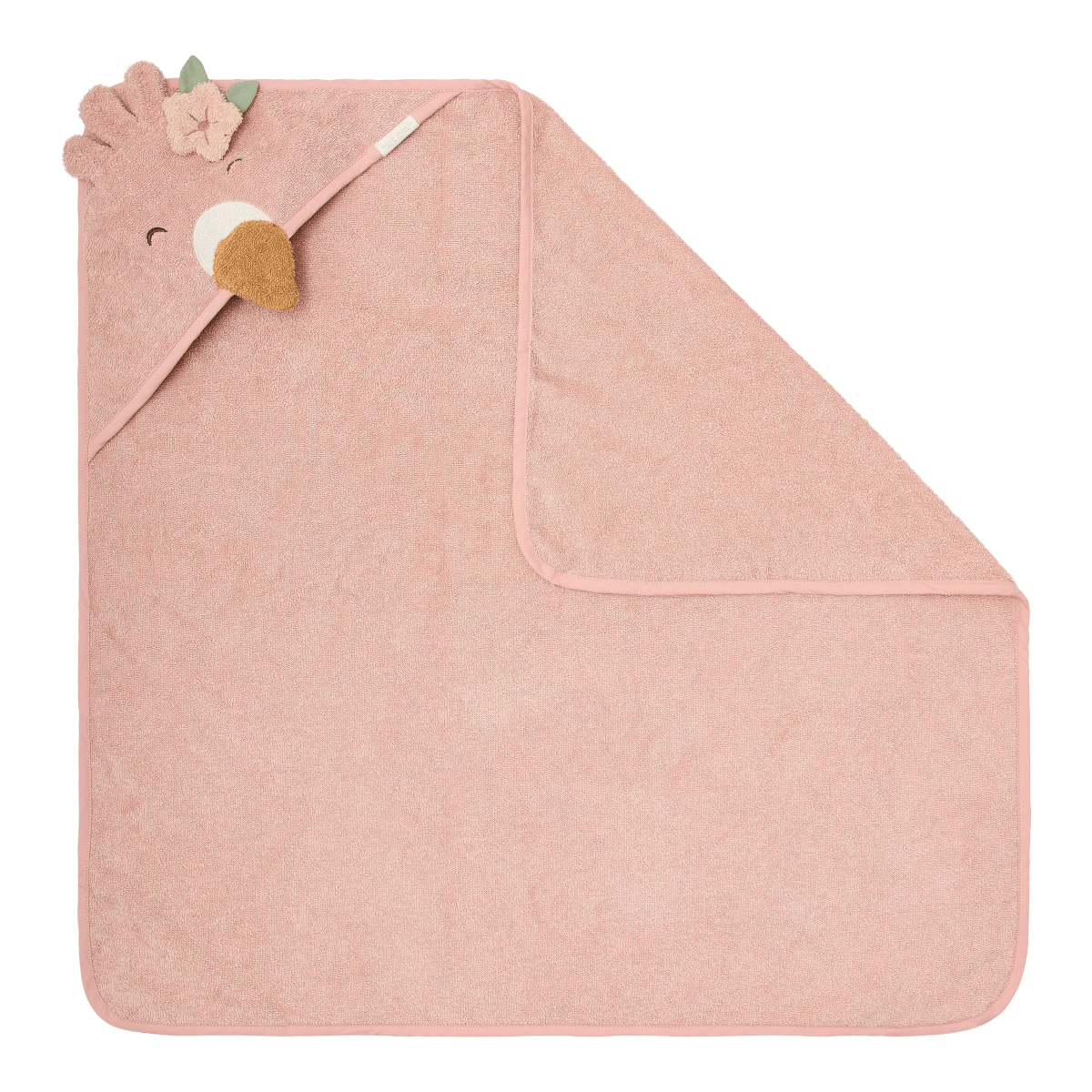 Hooded Towel 100 x 100cm | Flamingo