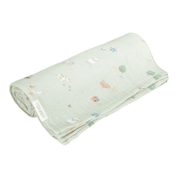 Swaddle 120 x 120 Little farm