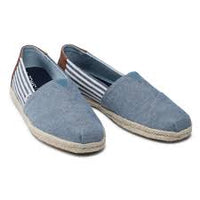 Men's Alpargata Rope Navy Chambray Stripes
