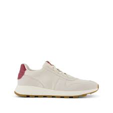 Women's TRVL Lite Retro Trainer | Light Sand Twill and Suede