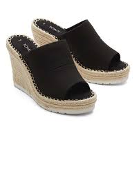 Women's Monica Mule Wedge Heel Black