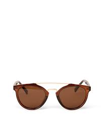 Aldie-2 Round Recycled Sunglasses Brown
