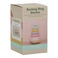 Rocking ring stacker wood - Fairy Garden