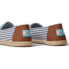 Men's Alpargata Rope Navy Chambray Stripes