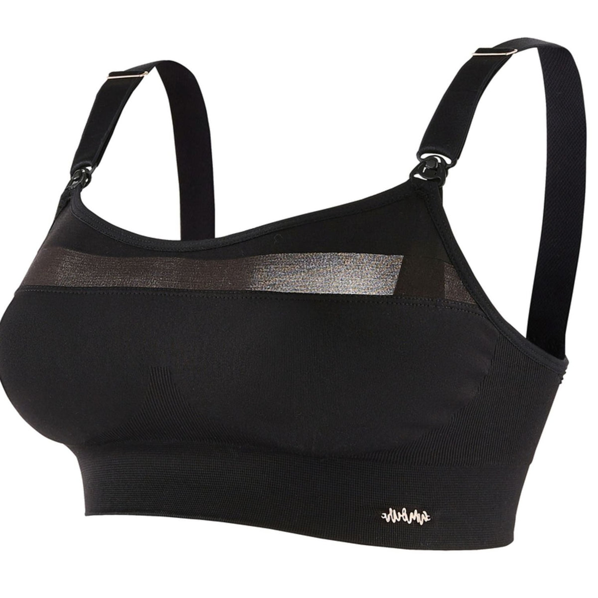 Maternity and nursing sports bra Woma black