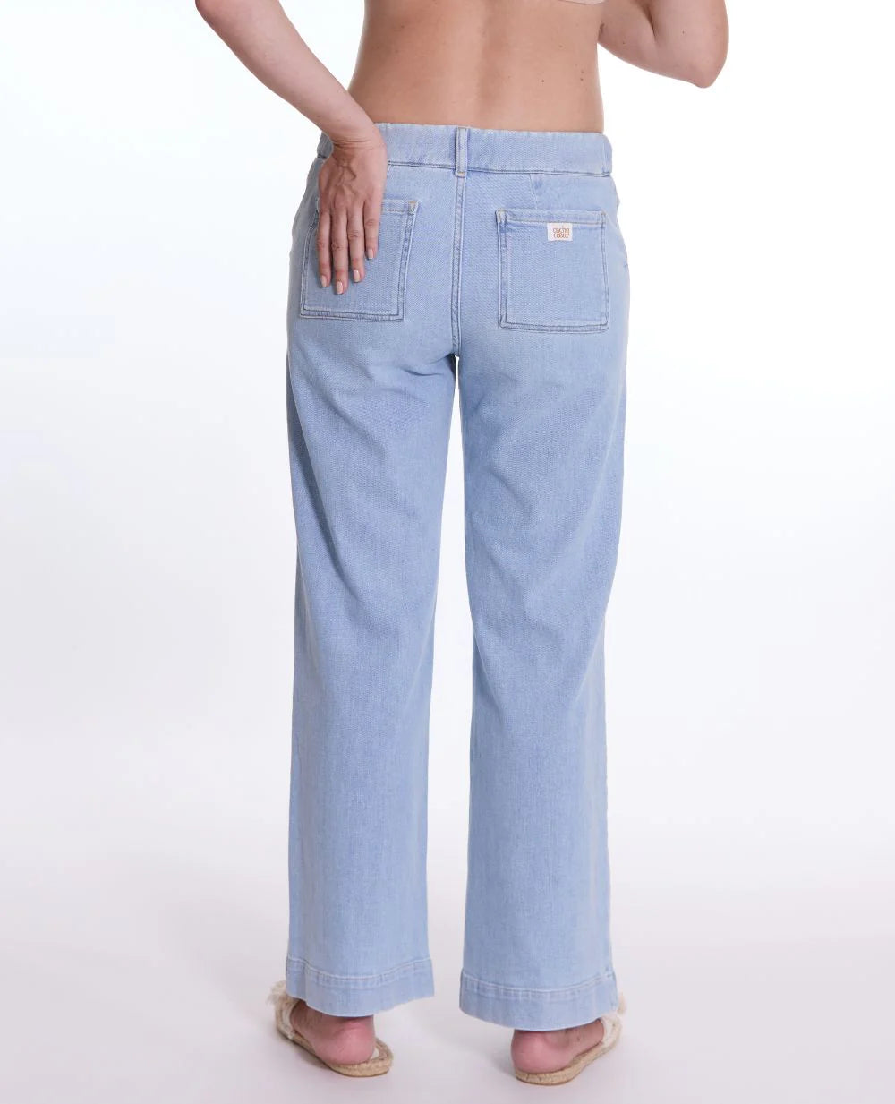 Kelly Maternity Wide Leg Jeans | Light Blue