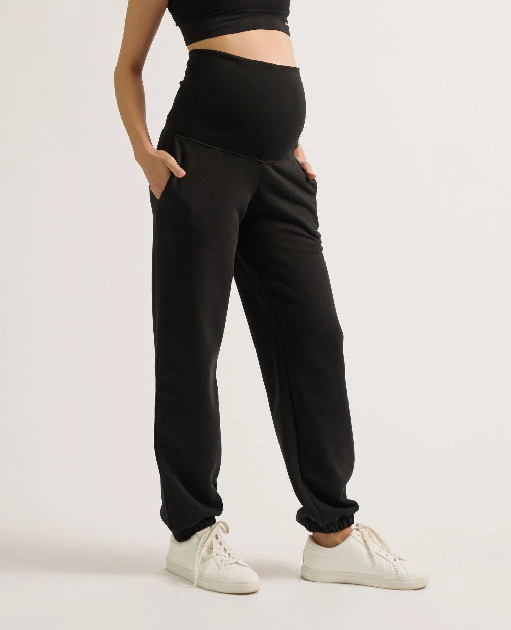 Woma Maternity & Postpartum Sport Sweatpants | Black