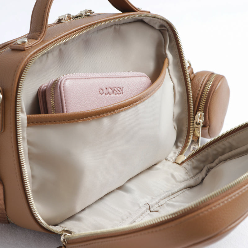 VERA Stroller organiser & Crossbody Bag Blush Beige