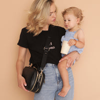 VERA Stroller Organiser & Crossbody Bag Black