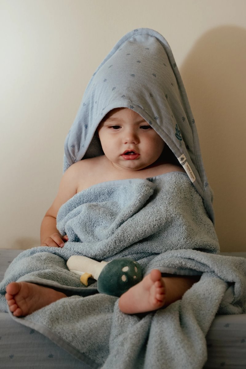 Hooded Towel 75 x 75cm | Pure Denim Blue