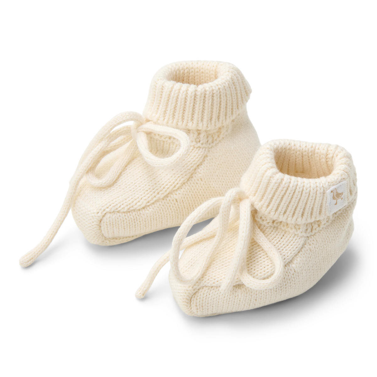 Knitted Booties Off White | Newborn Naturals