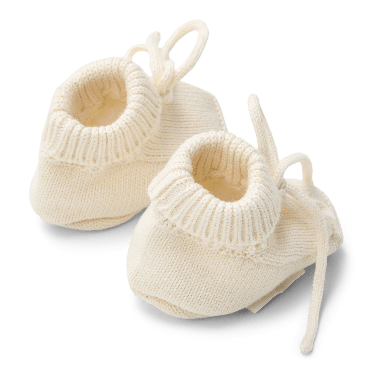 Knitted Booties Off White | Newborn Naturals
