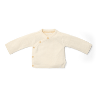 Knitted Off-White Wrap Cardigan | Newborn Naturals