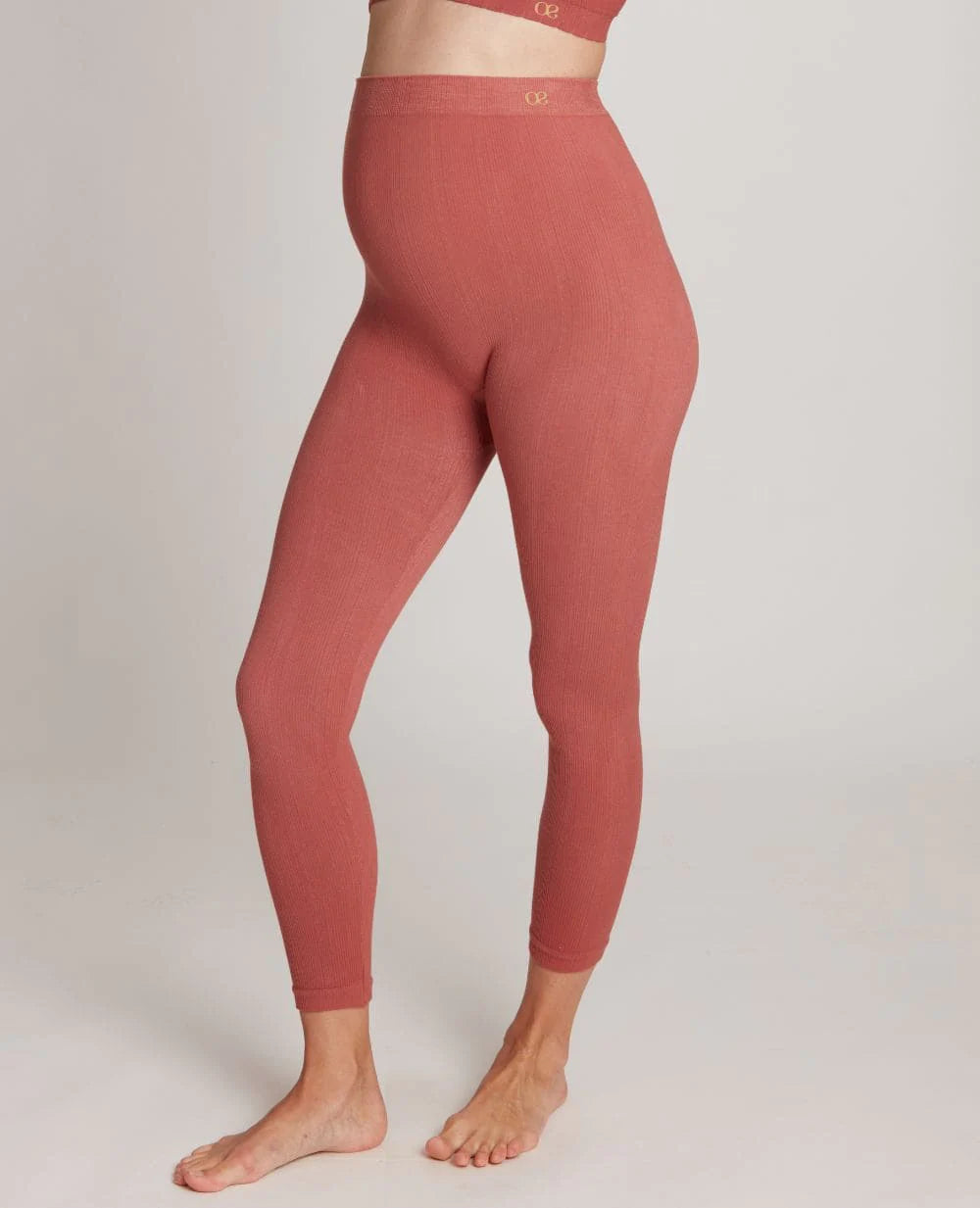 Zoe maternity leggings terracotta