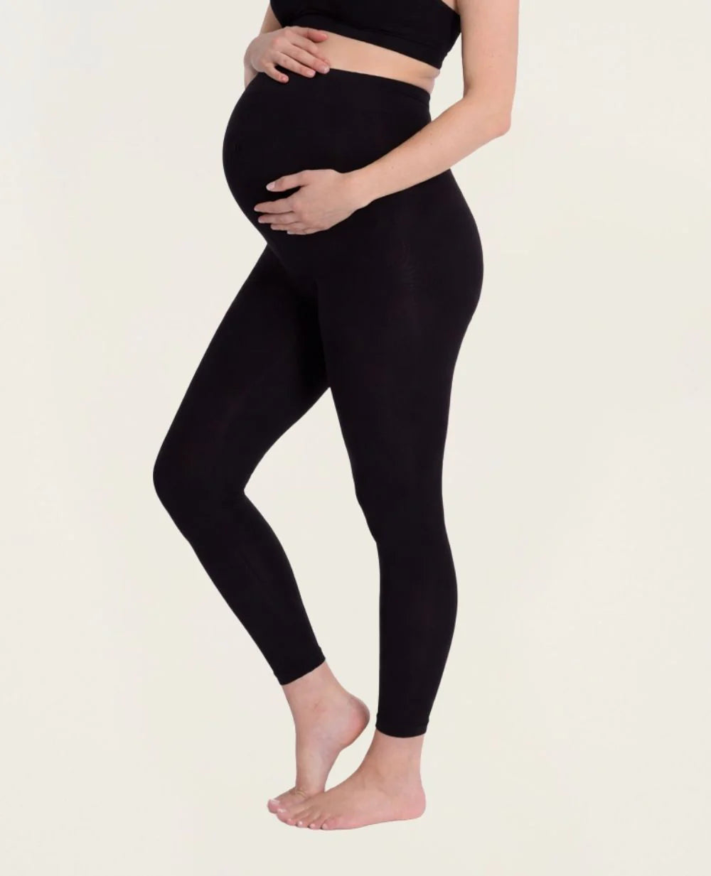 Essential Seamless Pregnancy Leggings | Black