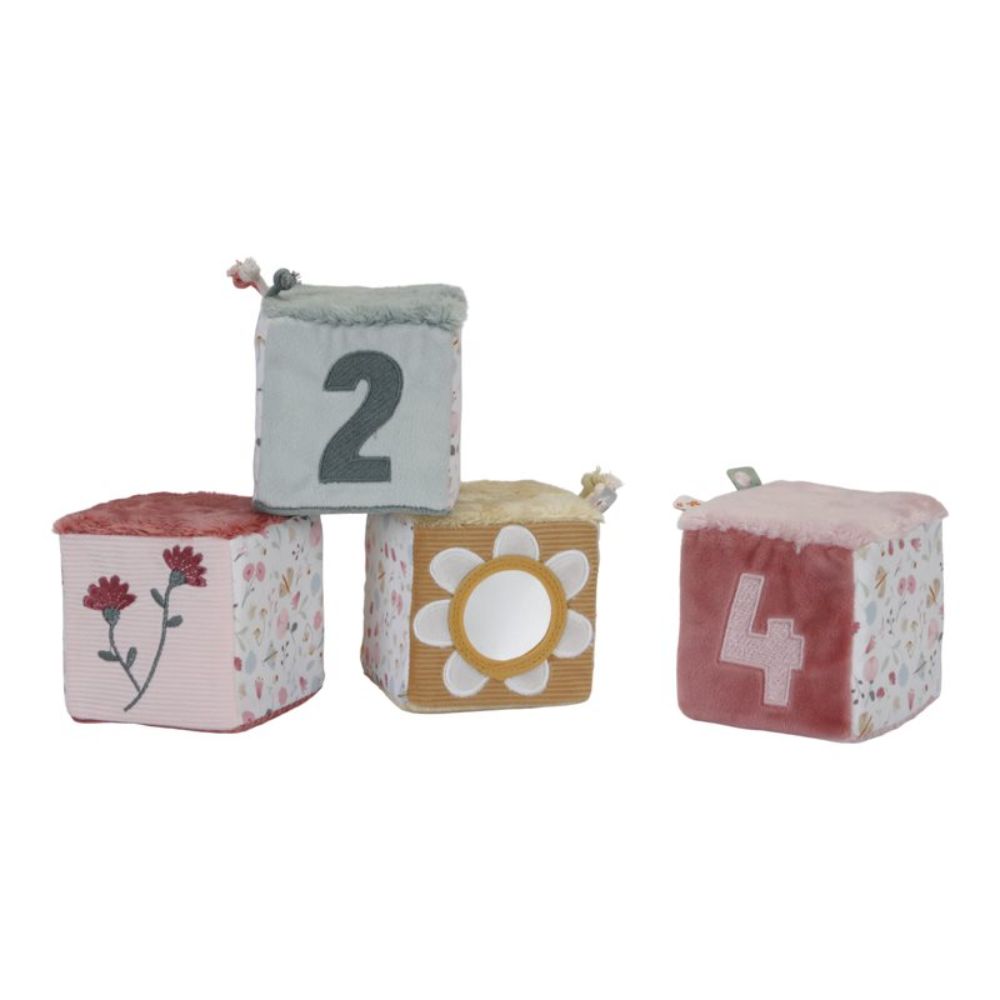 Set of Soft Cubes Flowers & Butterflies