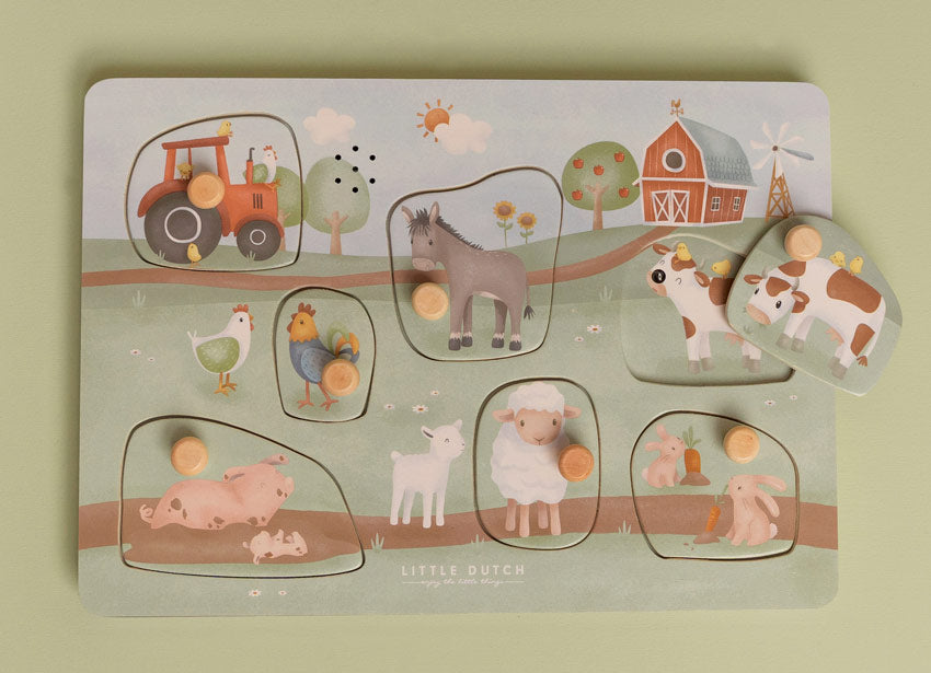 Wooden Sound puzzle Little Farm