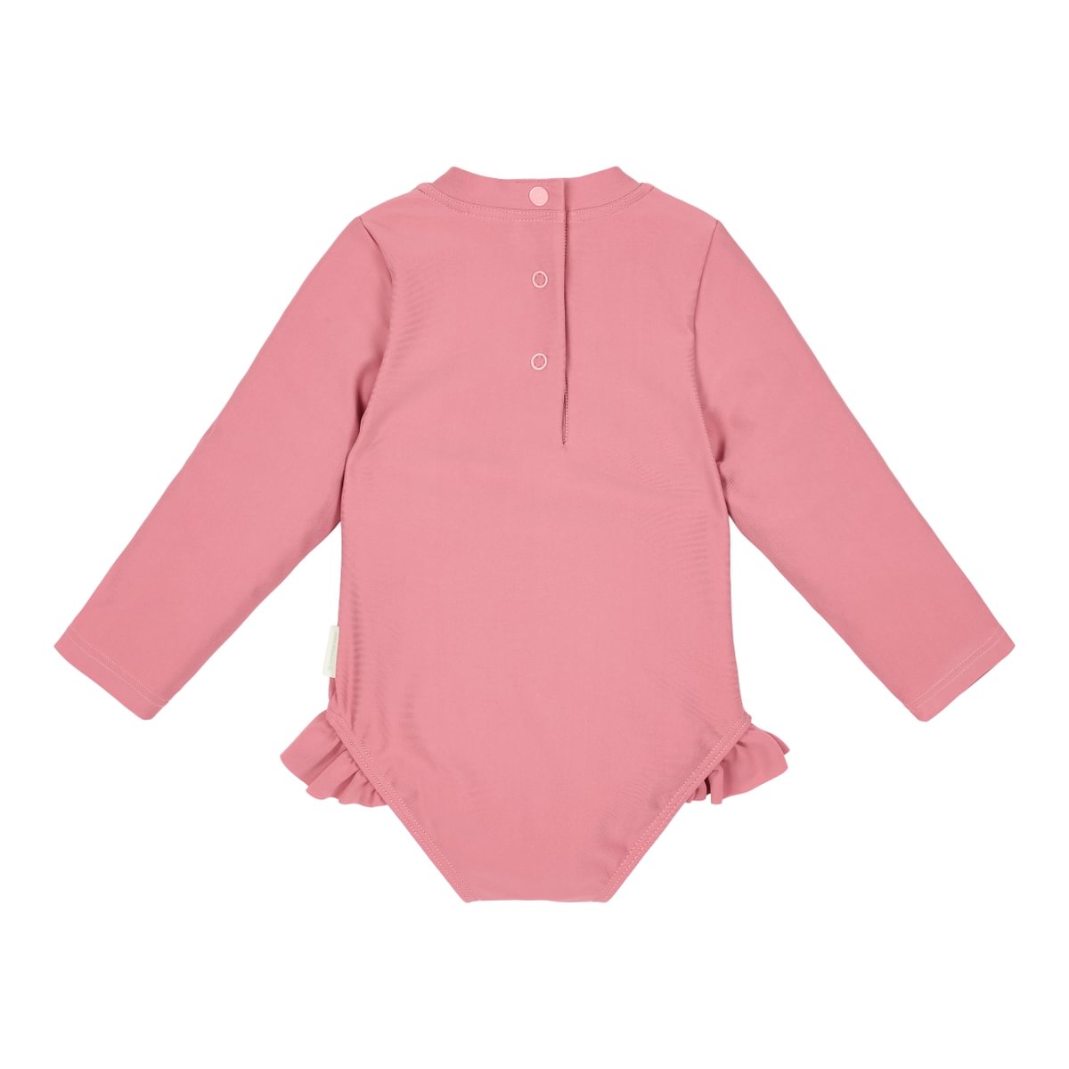Long-Sleeve Swimsuit with Ruffles | Dreamy Pink