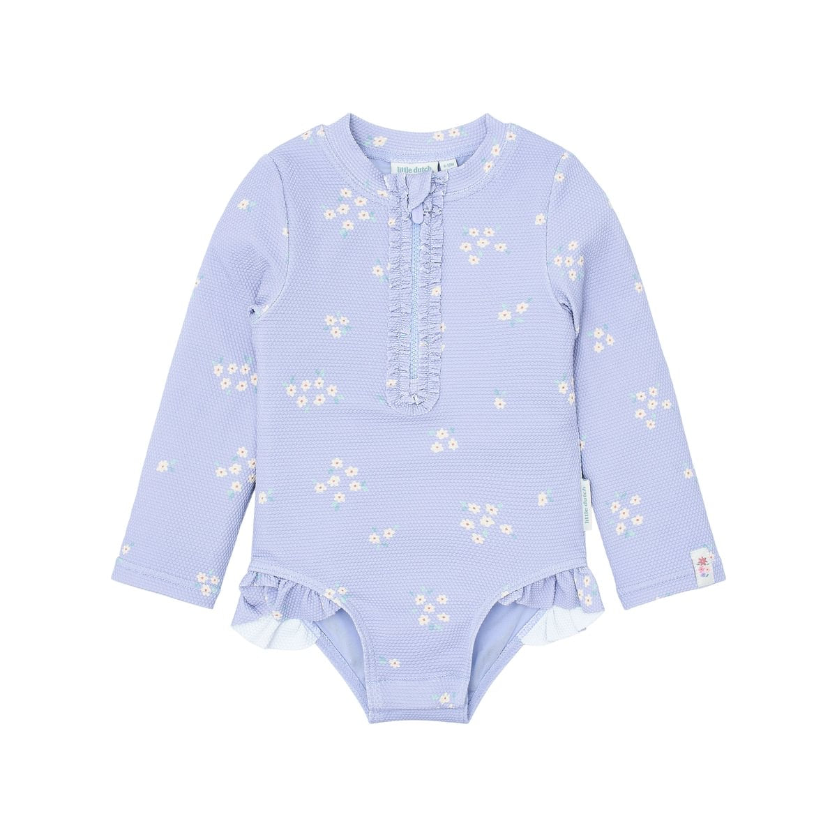 Long-Sleeve Swimsuit with Ruffles | Dreamy Lavender