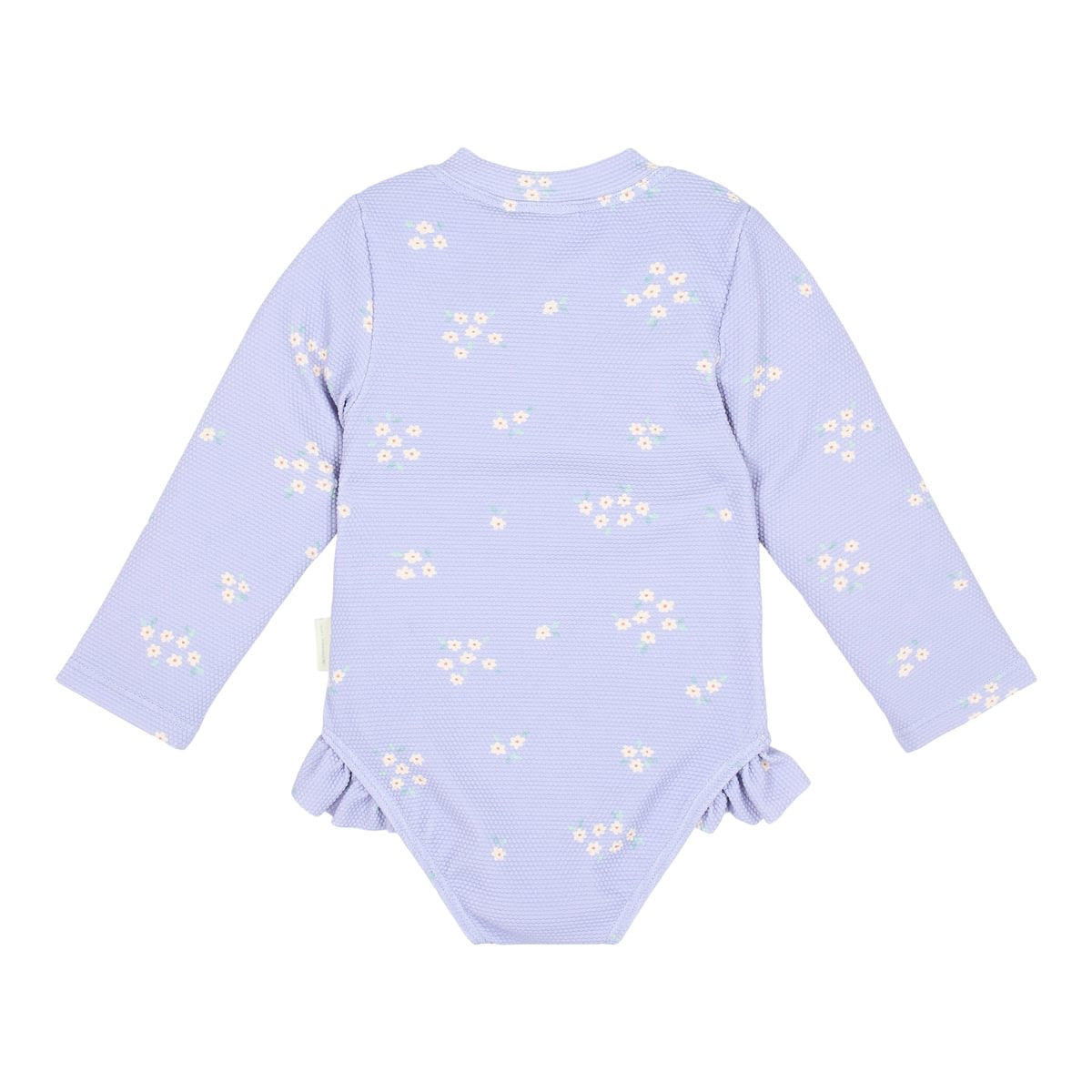 Long-Sleeve Swimsuit with Ruffles | Dreamy Lavender